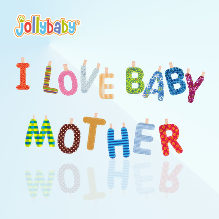 jollybaby创意diy字母表布艺卡通字母通字母表汉语拼音教学