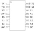 MT3112断点续传单线归零码6通道LED恒流驱动控制IC图片