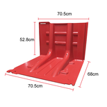 机场防汛挡水，红色L型防洪挡板，直角挡水板厂家图片3