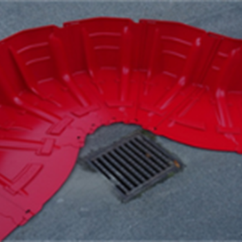 应急防汛挡水板，红色L型ABS材质挡水板，应急响应快