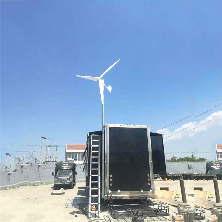 勃利性能稳定水平轴风力发电机500瓦微型低速风力发电机