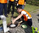 上海青浦梦幻田园户外野炊做饭活动野炊场地团队拓展赛龙舟图片