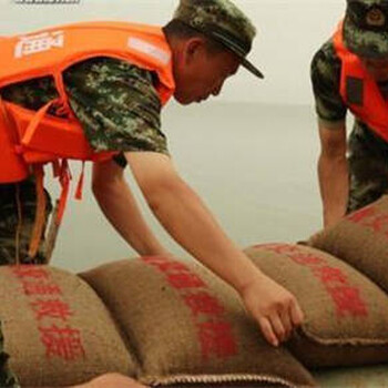 抢险抗洪吸水膨胀袋杭州防汛沙袋膨胀后重量20kg左右