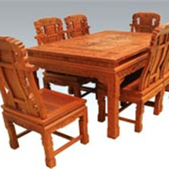 古典红木梅花餐桌工艺相辅相成王义艺术红木餐桌家具越老越值钱
