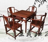 大红酸枝茶桌家具工艺匠作惊艳红木大师王义品牌茶桌家具