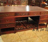 大红酸枝办公桌家具贵重程度区分江山才子办公桌家具纯手工制作