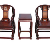 红木圈椅家具济宁王义古典家居古典艺术红木圈椅家具三件套