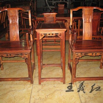 大红酸枝玫瑰椅家具工艺品种识别新中式玫瑰椅家具价格稳定