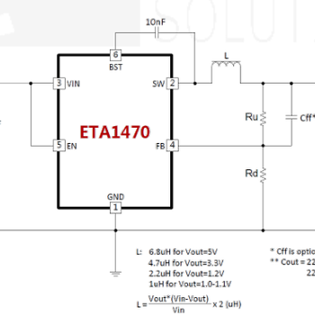 ETA1470于小米智能音箱的降压IC，可以说是很厉害了