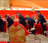 深圳舞狮队开业策划空飘球拱门地毯剪彩奠基仪式拜神