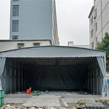 江夏区中盛折叠推拉棚价格临时厂家雨棚遮阳棚折叠伸缩式大伞蓬