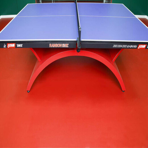 乒乓球蓝色地胶效果图乒乓球场地面材料