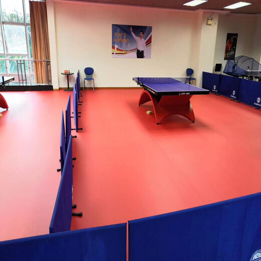 乒乓球PVC运动地板塑胶羽毛球运动地板