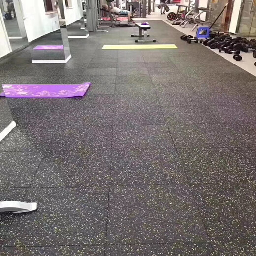 健身房橡胶地板规格PVC运动地板