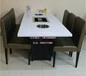 艺菲达家具cyt-673火锅店桌椅批发，大理石餐桌制作，实木软包餐桌厂