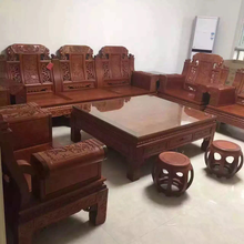宏森古典餐桌椅,成都优质藏式红木家具优质服务图片