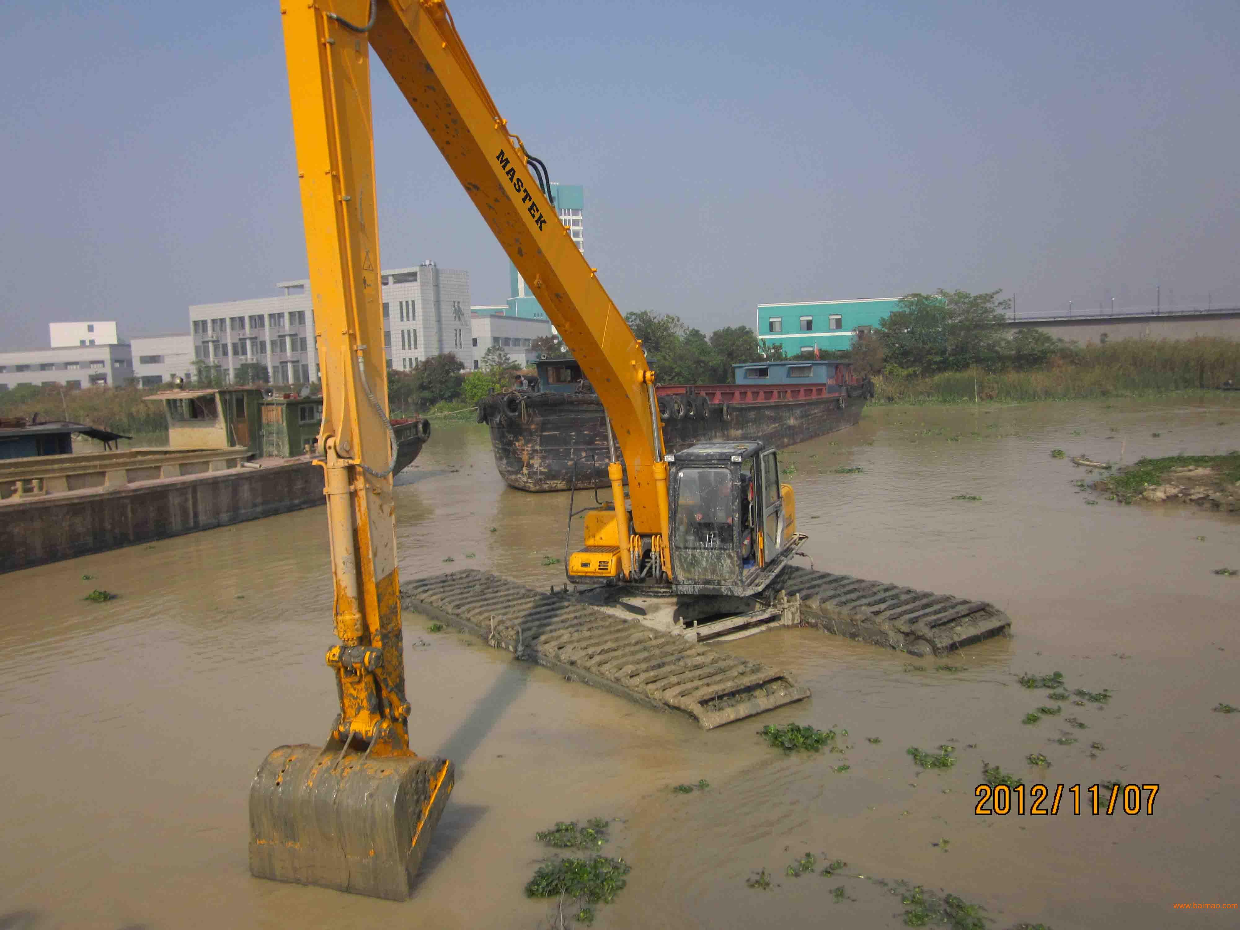 漯河市--水上挖掘机--水陆挖掘机--河道清淤疏浚--骏达水利