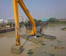 辽宁大连-水上挖掘机-河道清淤挖掘机出租-加长臂挖掘机图片