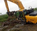濟南-水上挖掘機出租-船挖出租-濕地挖掘機出租