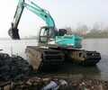 佳木斯市-水路挖掘機-河道清淤挖掘機出租-船挖出租