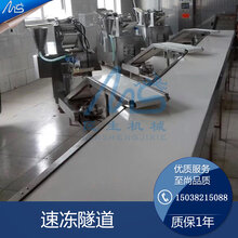 日产3吨速冻水饺生产线小型速冻饺子流水线图片