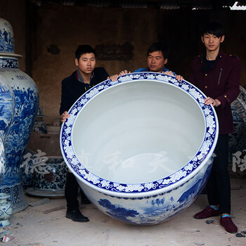 景德鎮(zhèn)陶瓷魚缸養(yǎng)金魚缸睡蓮盆荷花缸碗蓮缸烏龜大水缸