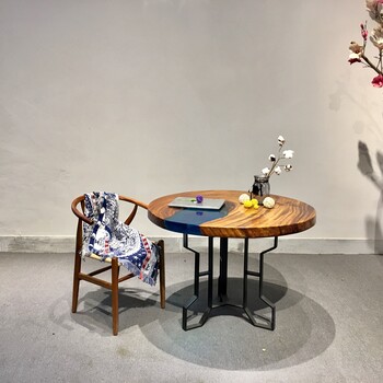 定制—实木环氧树脂树脂河流桌子艺术桌创意设计个性桌北欧风格