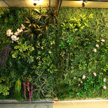 临汾仿真花，仿真植物墙临汾墙面绿植装饰，草墙，墙体绿化仿真草坪墙仿真花墙
