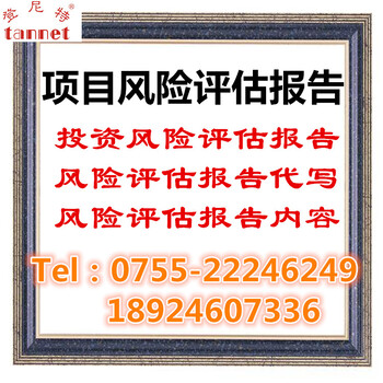 项目风险评估报告投资风险评估报告风险评估报告代写