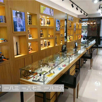 简约现代眼镜展示柜浙江宁波店铺眼镜店货架中岛柜台展示架陈列柜