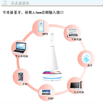 蓝牙音箱无线充电台灯定制新奇特音响阅读夜灯