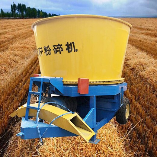麦秸大产量粉碎机青储打碎机牵引式圆盘粉碎机