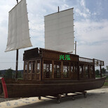 供应兴泓景观装饰船仿古木船大型海盗船图片4