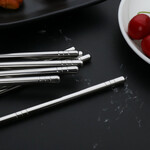 不锈钢餐具筷子平头方公筷厂家生产