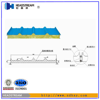 岩棉夹芯金属复合板供应_岩棉夹芯板价格批发