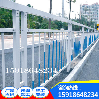 深圳市政道路护栏厂价甲型护栏盐田人行道隔离栅防护栏杆