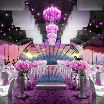 山西3D全景投影沉浸式宴会厅主题设计打造的全息盛宴