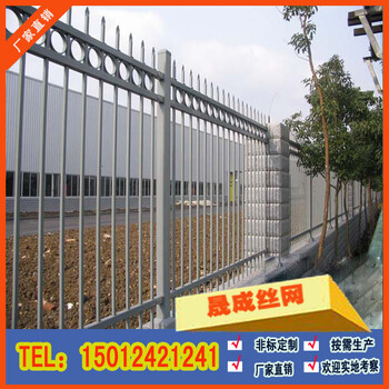 江门小区隔离栅珠海围墙护栏定制铁艺铁栅栏送货