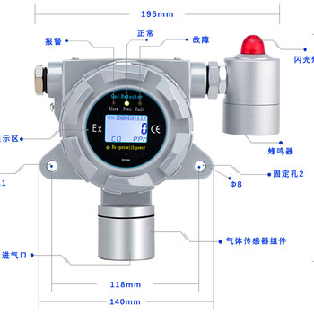 TD-G化工厂固定式三氟化氮气体报警仪