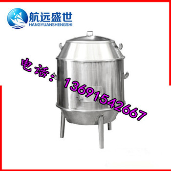 圆筒木炭烤禽炉双层保温烤鸡炉商用圆筒烤鸭机北京脆皮鸭烤炉