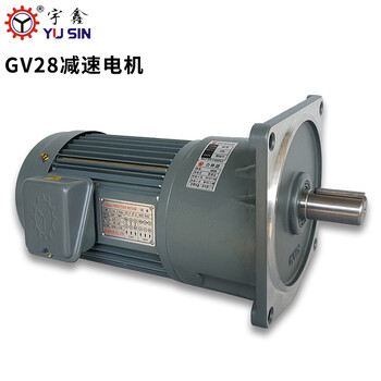 涂装生产线配用齿轮减速电机GV100W立式28轴宇鑫减速机电机