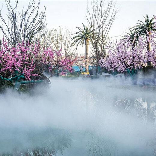 怀化花园小池景观造雾原理