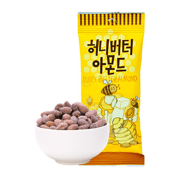 進口堅果湯姆農場蜂蜜黃油扁桃仁35g韓國零食品