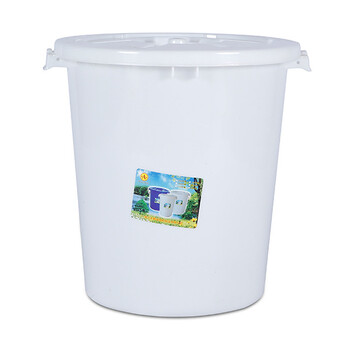 久宸供应环保塑料桶白桶120升加厚大圆桶铁柄塑料圆形