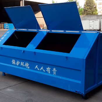 斷貨廠家可卸式3立方勾臂垃圾箱環(huán)衛(wèi)垃圾箱