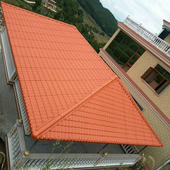 合成树脂瓦批发，屋面仿古塑料瓦，屋顶装饰瓦