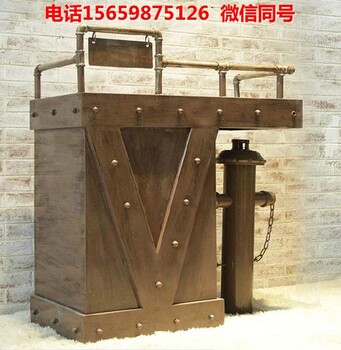 酒吧工業(yè)風(fēng)格鐵藝收銀臺吧臺哪里買