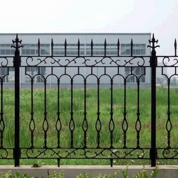天津滨海新区安装别墅铁艺大门，厂家定制铁艺围栏铁艺护栏