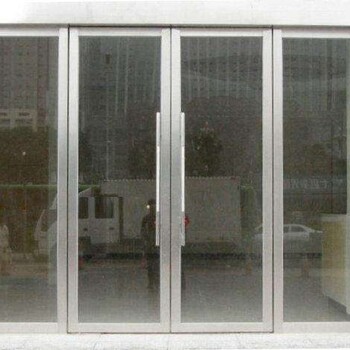 天津河西区智能钢化玻璃门，天津定制肯德基门天津玻璃门安装电话