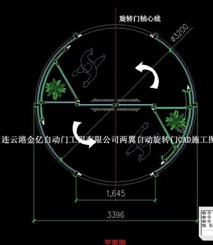 两翼旋转门〝德国SEW减速机·P+F传感器〞金亿